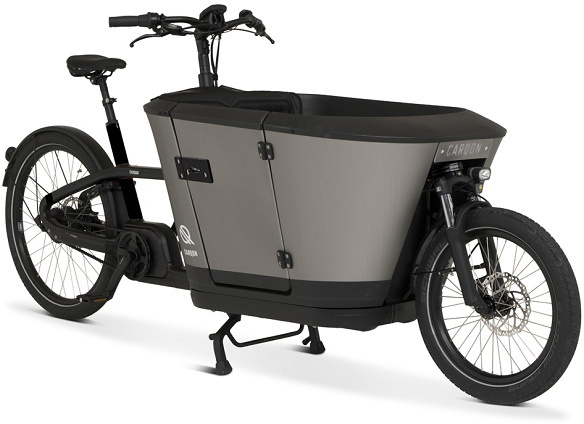 Carqon Classic E2-2x500wh Ladcykel - Black/Grey