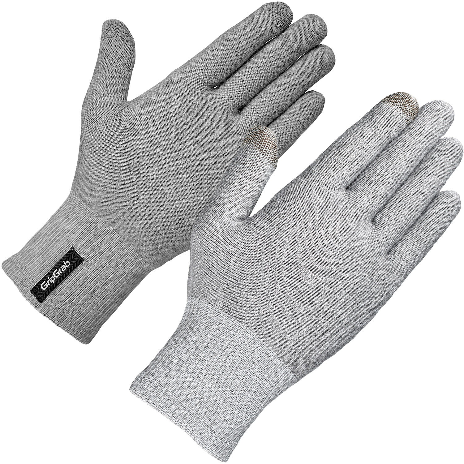 GripGrab Merino Liner - Touchskærm cykelhandske - Grå - Str. XS/S
