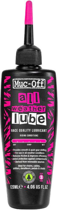 Se Muc-Off All Weather Kædeolie - 120 ml hos Cykelexperten.dk
