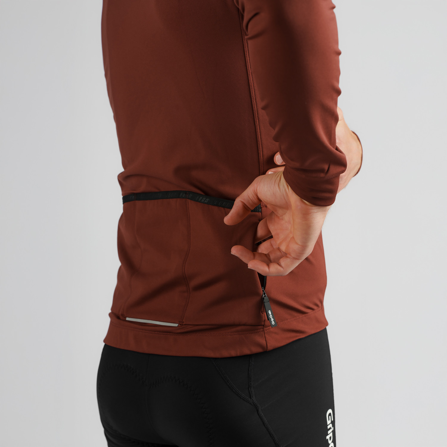 Beklædning - Cykeltrøjer - GripGrab RIDE Langærmet termocykeltrøje - Dark Red