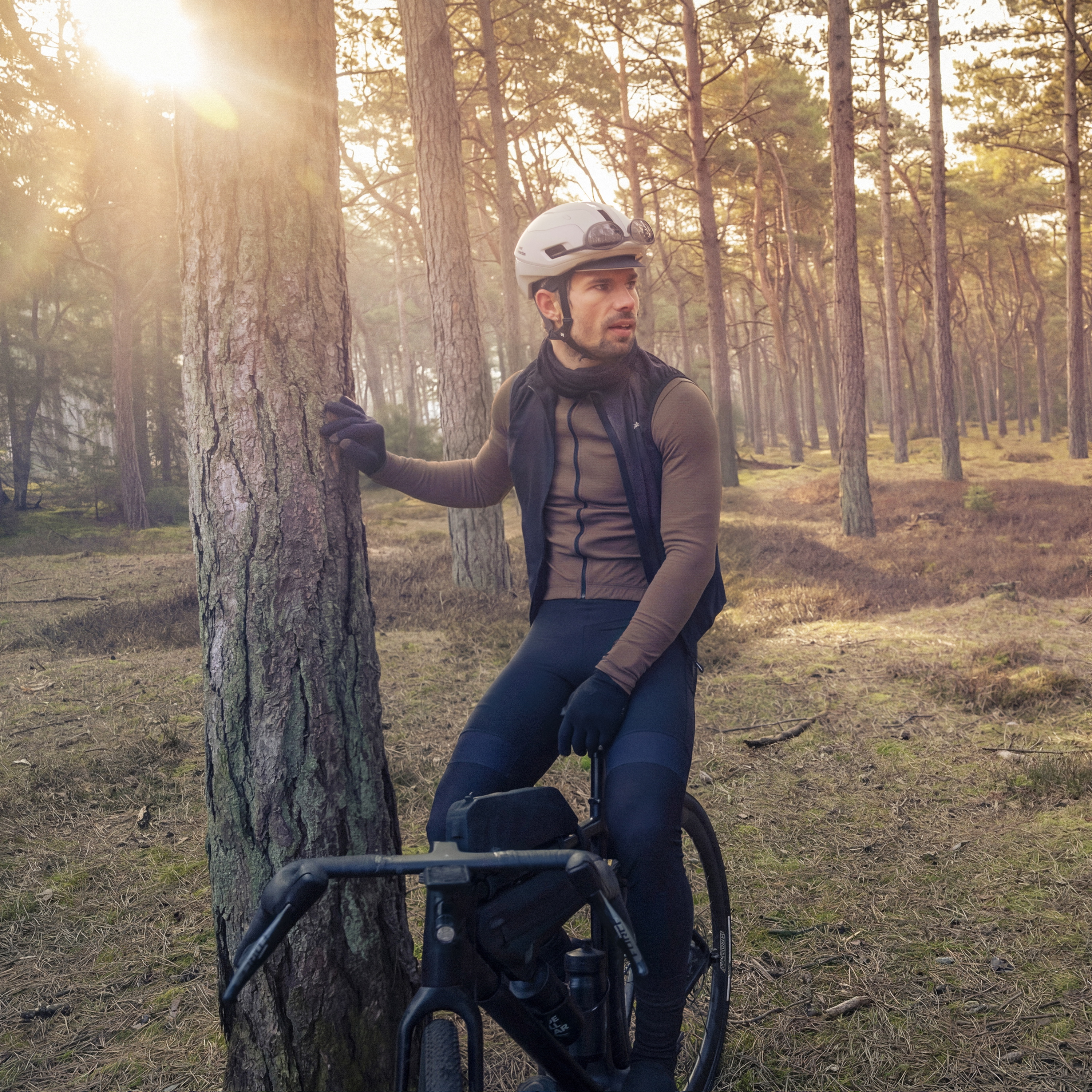 Beklædning - Cykeltrøjer - GripGrab Langærmet EXPLR Merinotech-termocykeltrøje - Brown