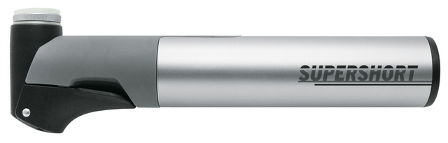 SKS Supershort Minipumpe teleskop T-håndtag Multi Ventil 6bar/87psi - Sølvgrå