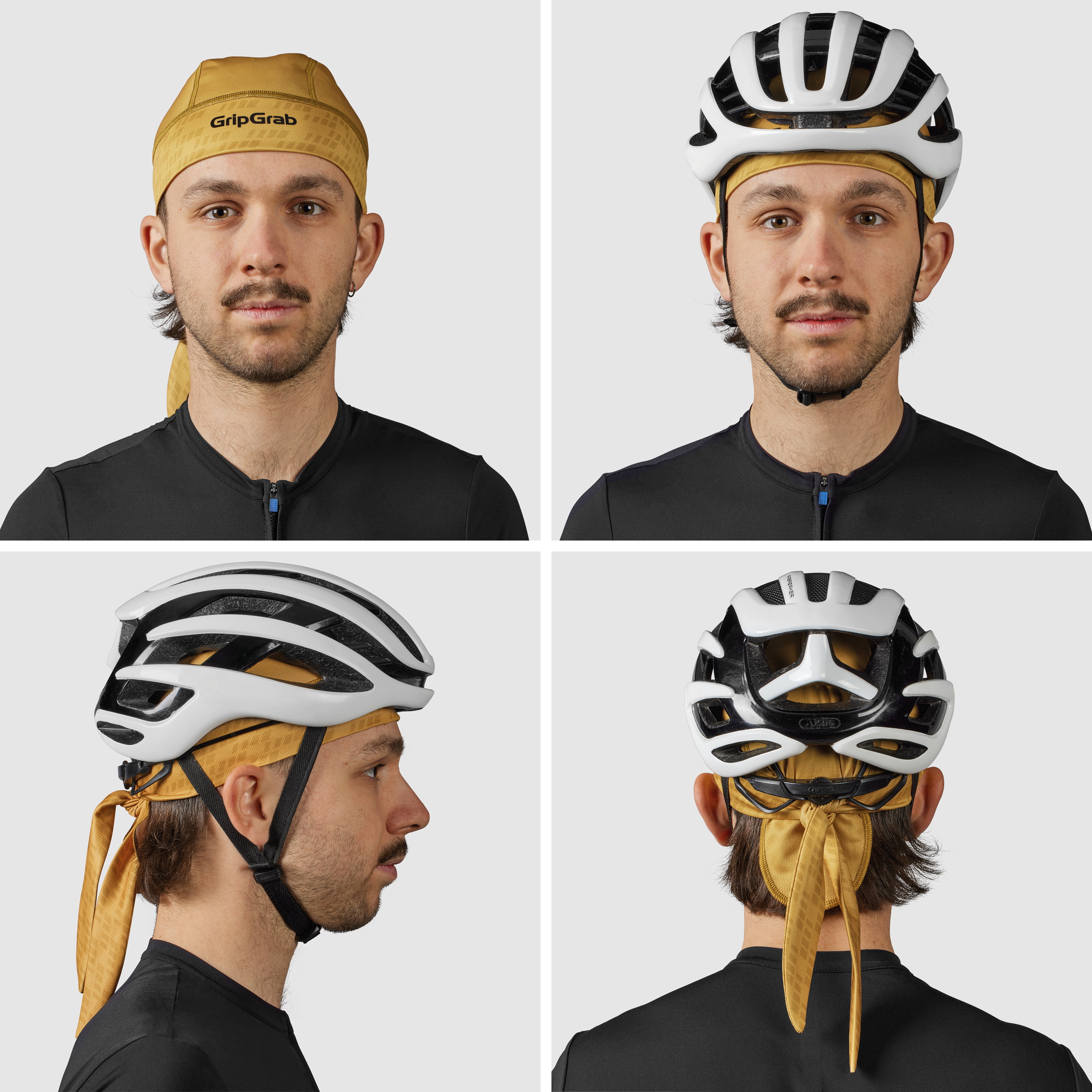 Beklædning - Cykelkasketter - GripGrab Bandana - Mustard Yellow