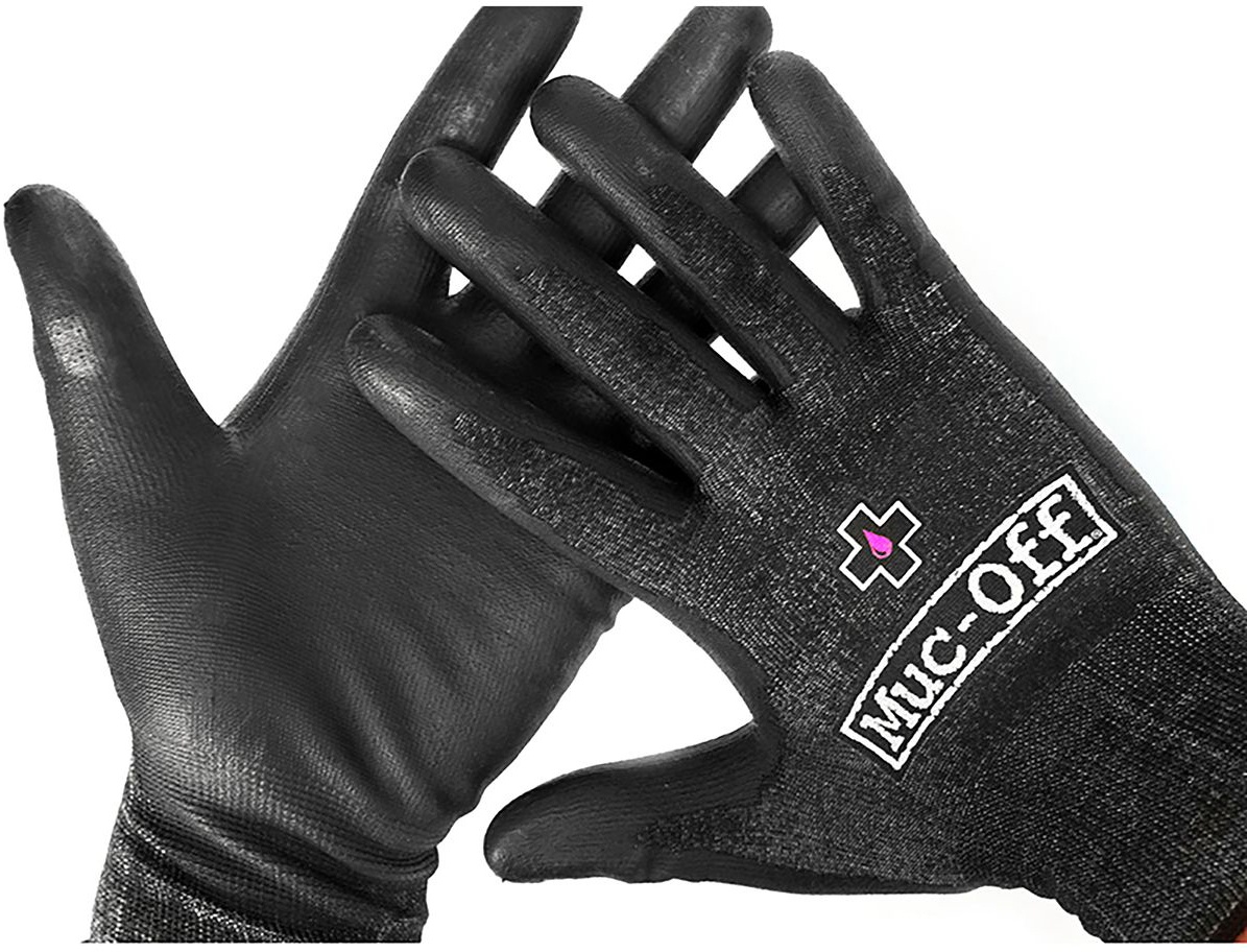 Se Muc-Off Mechanics Gloves - Arbejdshandsker - Sort - XL hos Cykelexperten.dk