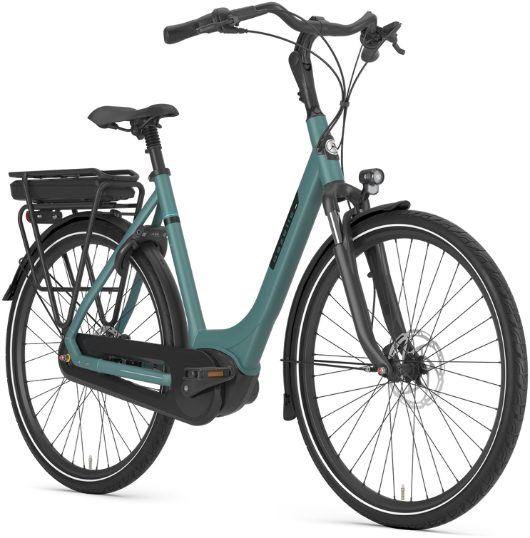 Cykler - Elcykler - Gazelle Paris C8 HMB Dame 2025 - Thyme Green