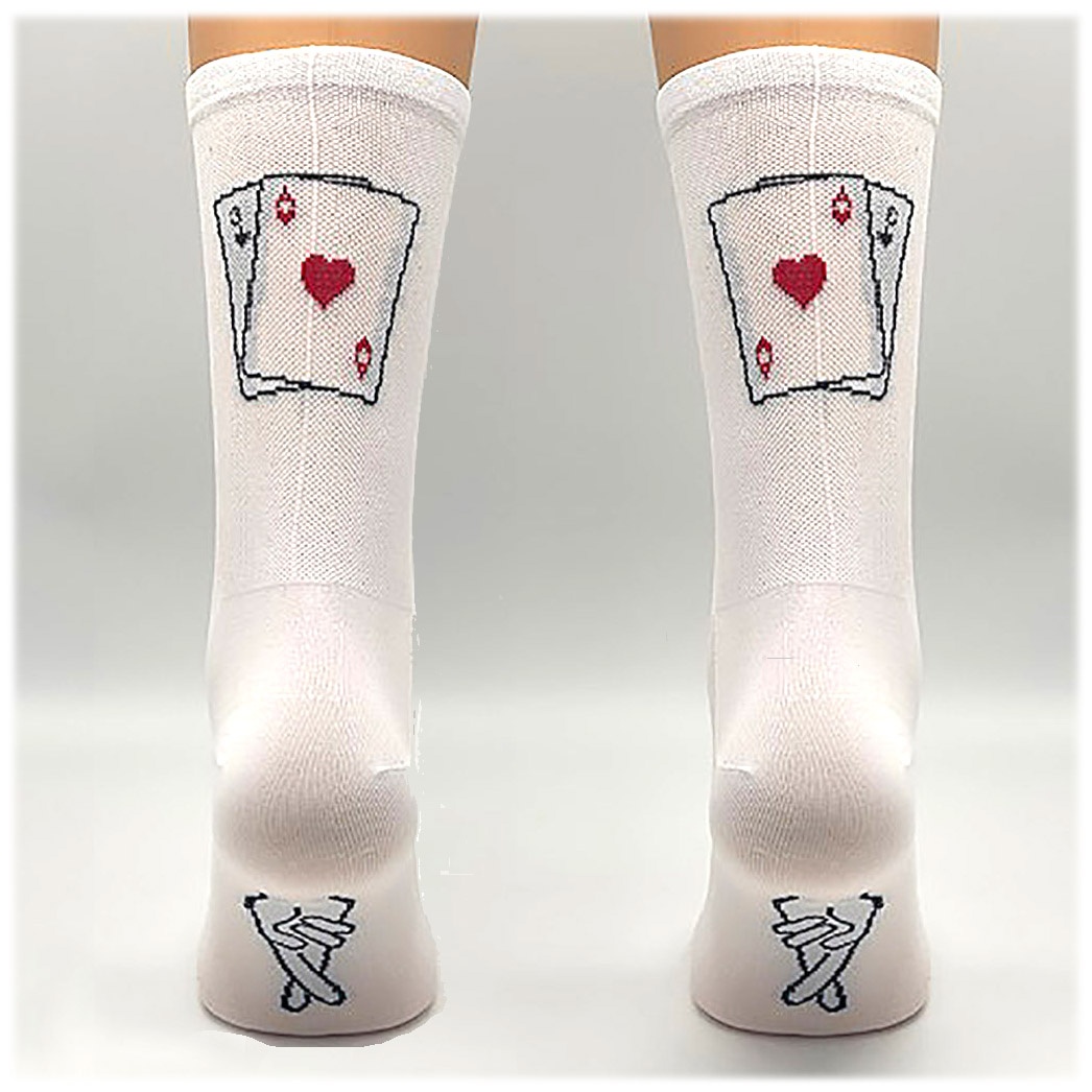 Beklædning - Sokker - Fingerscrossed Custom Spillekort - Hvid
