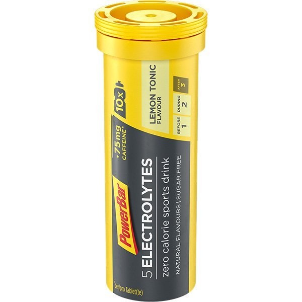 Se PowerBar Electrolytes+Koffein Lemon Tonic Boost hos Cykelexperten.dk
