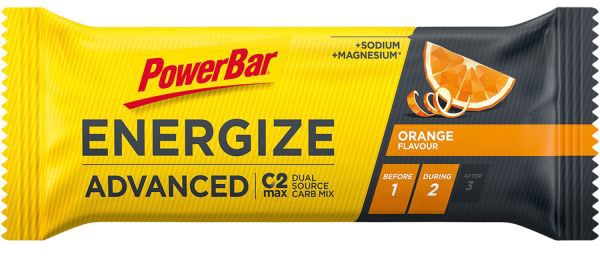 Se PowerBar Energize Advanced Orange Bar - 55g hos Cykelexperten.dk