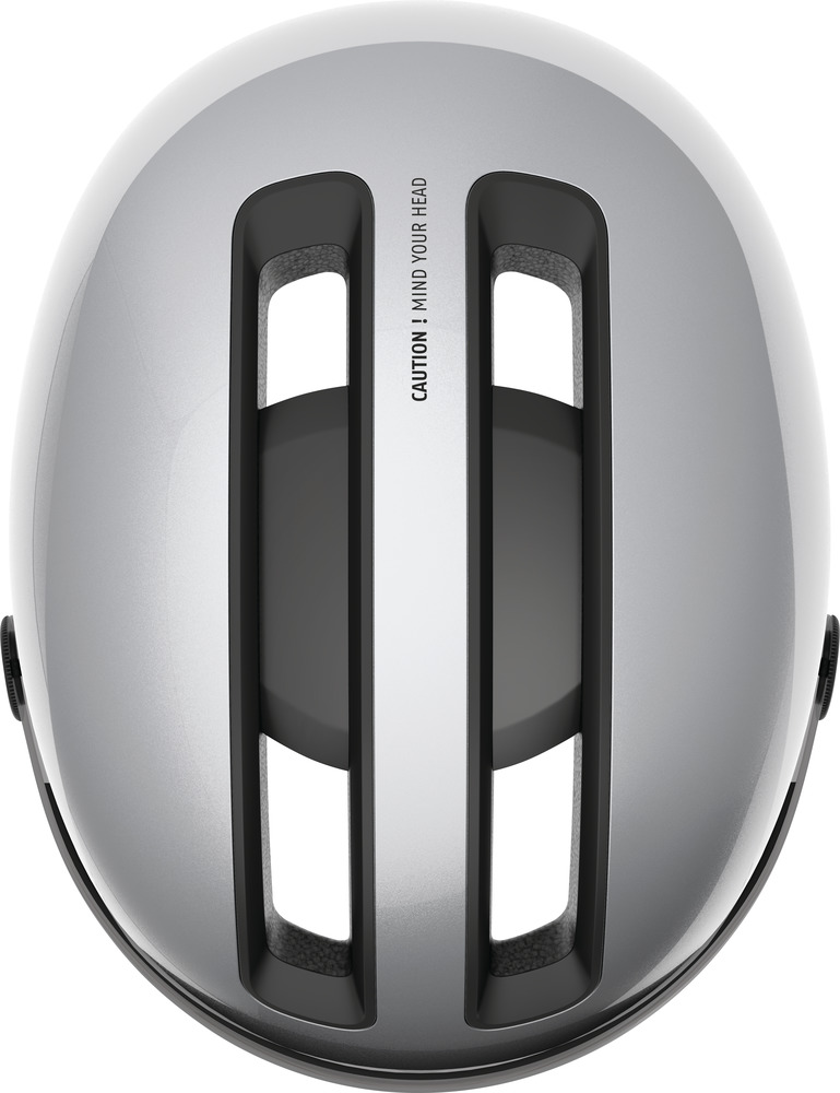 Beklædning - Cykelhjelme - Abus Hud-Y ACE m. LED lys - Gleam Silver