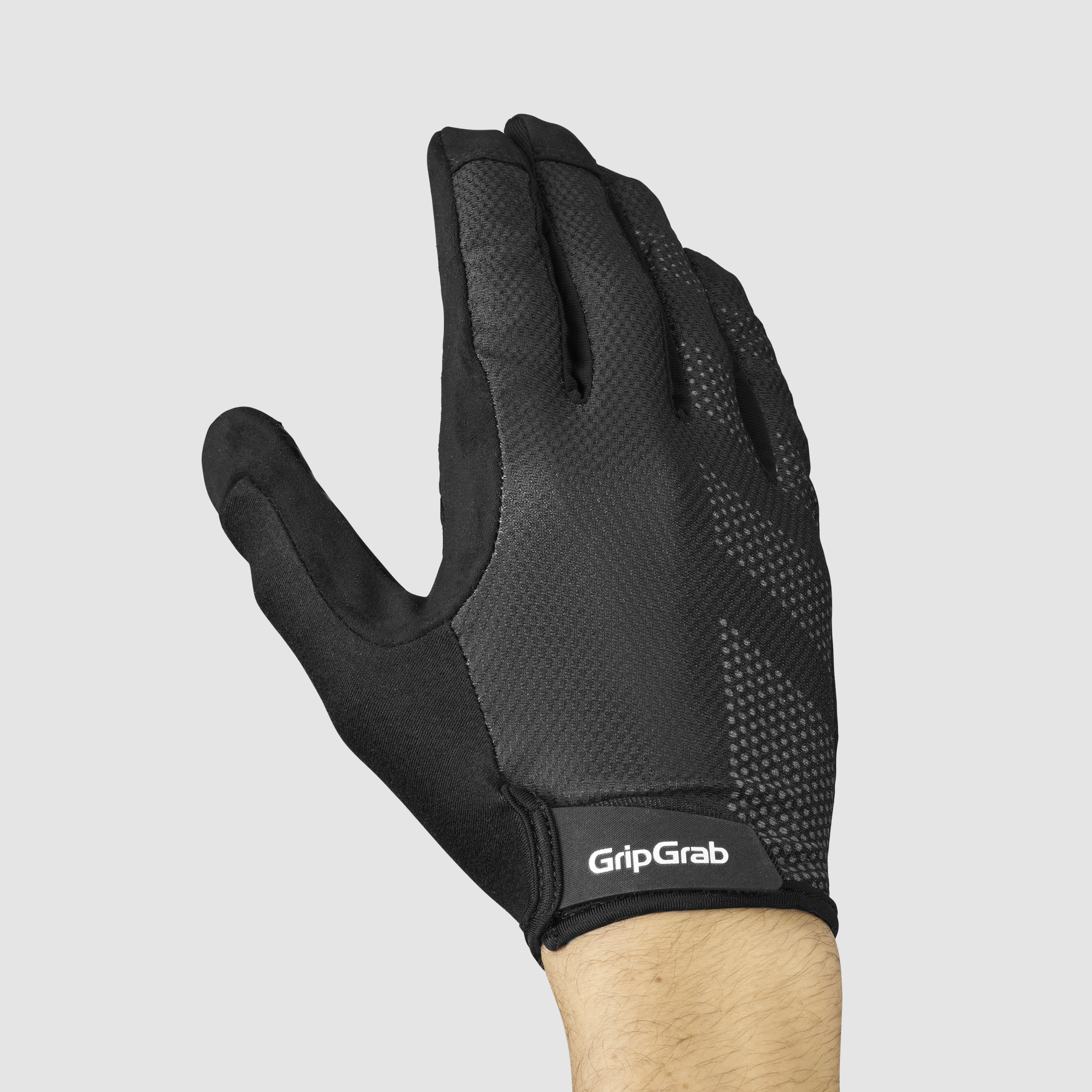 Beklædning - Cykelhandsker - GripGrab RIDE Lite Langfingret Sommerhandsker - Black