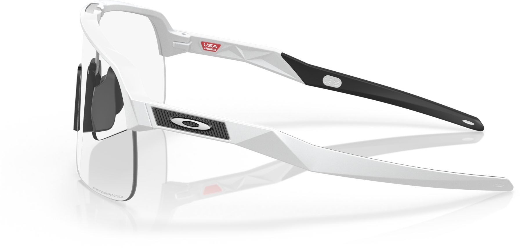 Beklædning - Cykelbriller - Oakley SUTRO LITE - Clear To Black Iridium Photochromic Lenses - Matte White Frame