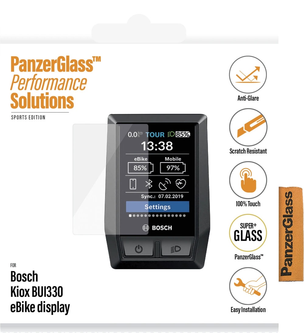 Reservedele - Reservedele til elcykler - Panzerglass Bosch Kiox BUI330 Anti-Glare beskyttelselsglas