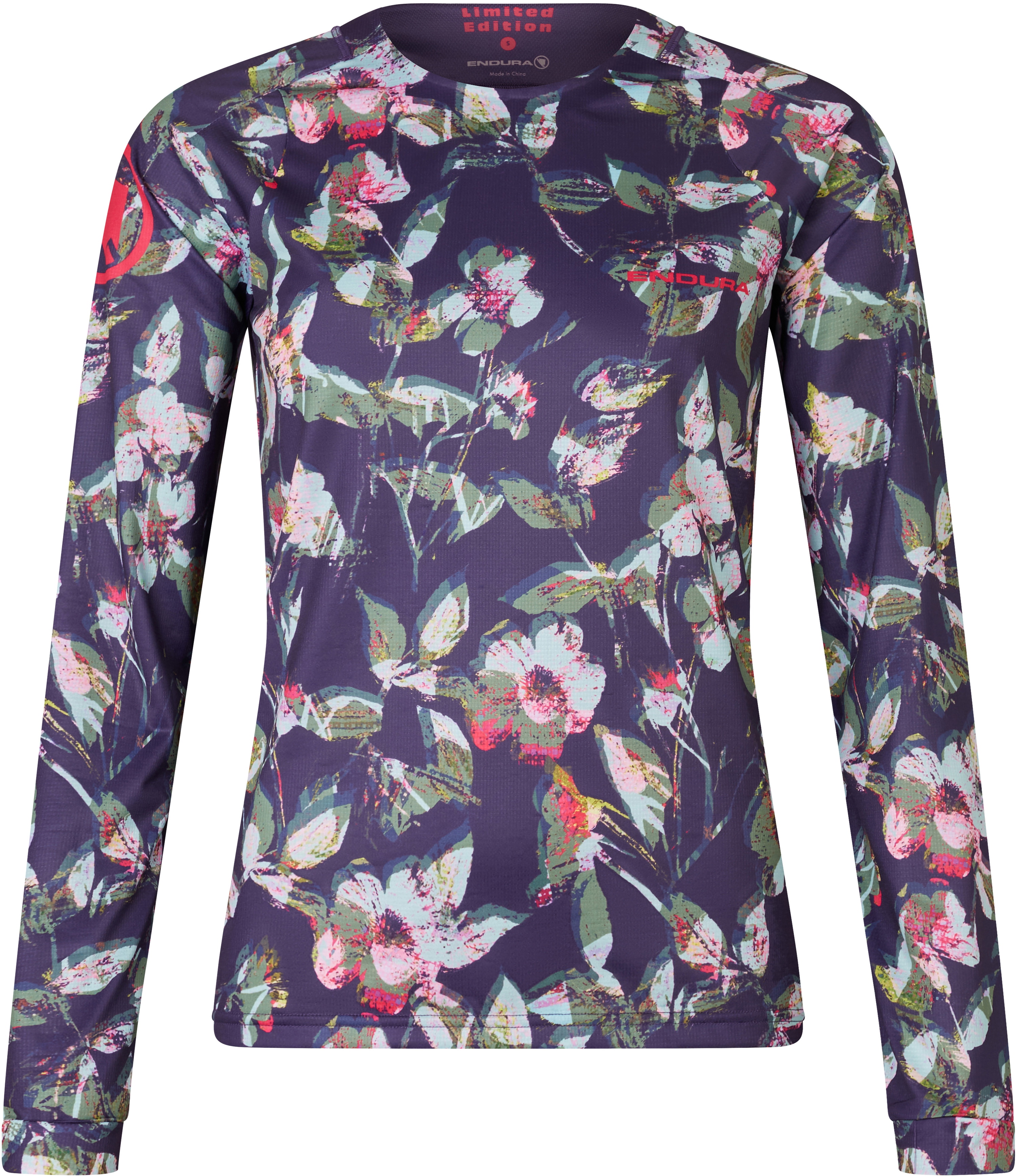 Beklædning - Cykeltrøjer - Endura FLORAL Women's LTD Printed L/S Tee - Bramble