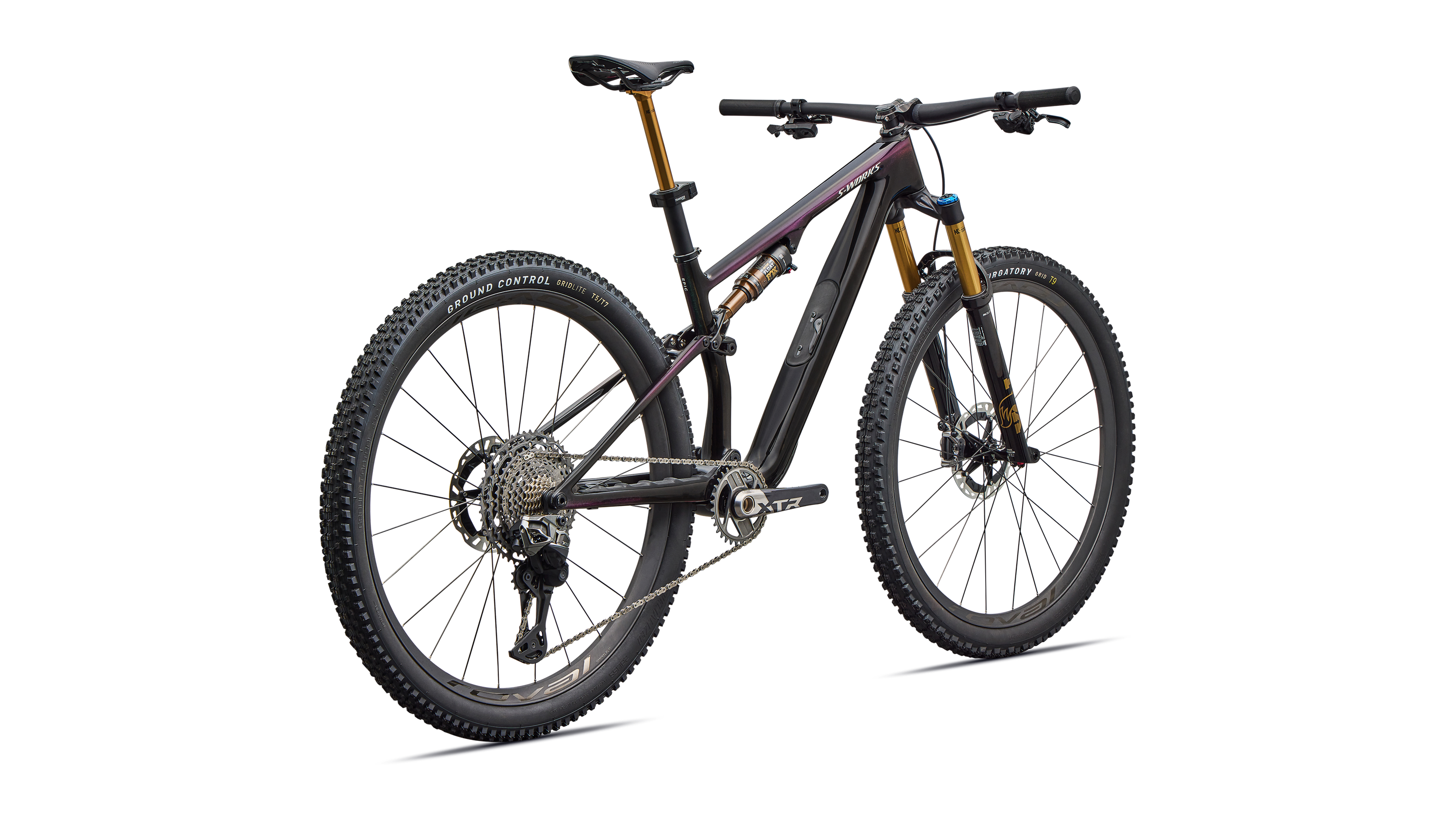 Cykler - Mountainbikes - Specialized S-Works Epic 8 EVO Di2 2026 - Gloss Carbon / Green to Purple