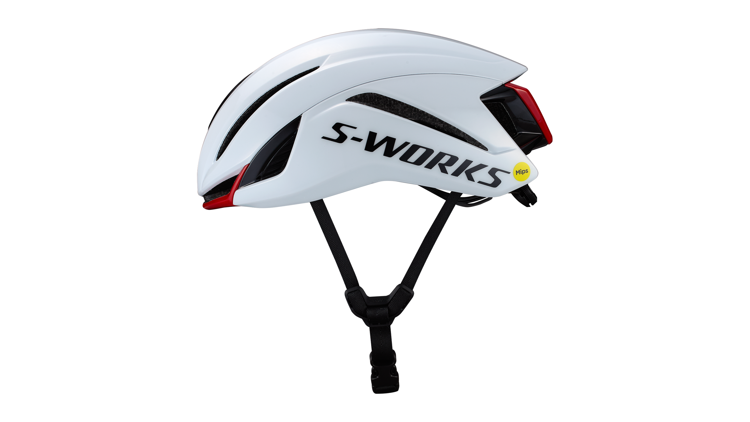 Beklædning - Cykelhjelme - Specialized S-Works Evade 4 Cykelhjelm - White/Red