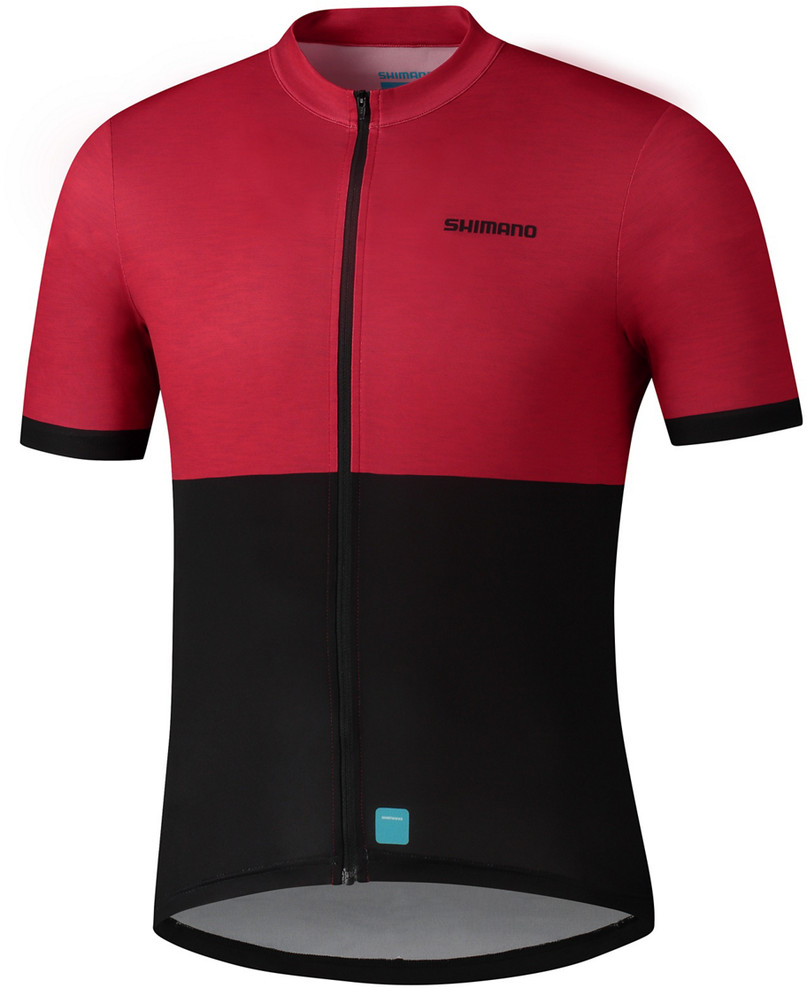 Shimano ELEMENTO Kortærmet Cykeltrøje – Rød