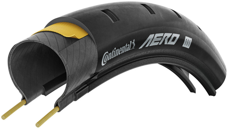 Continental Aero 111 Folding tire 700x26c/29c - Racer dæk - Black