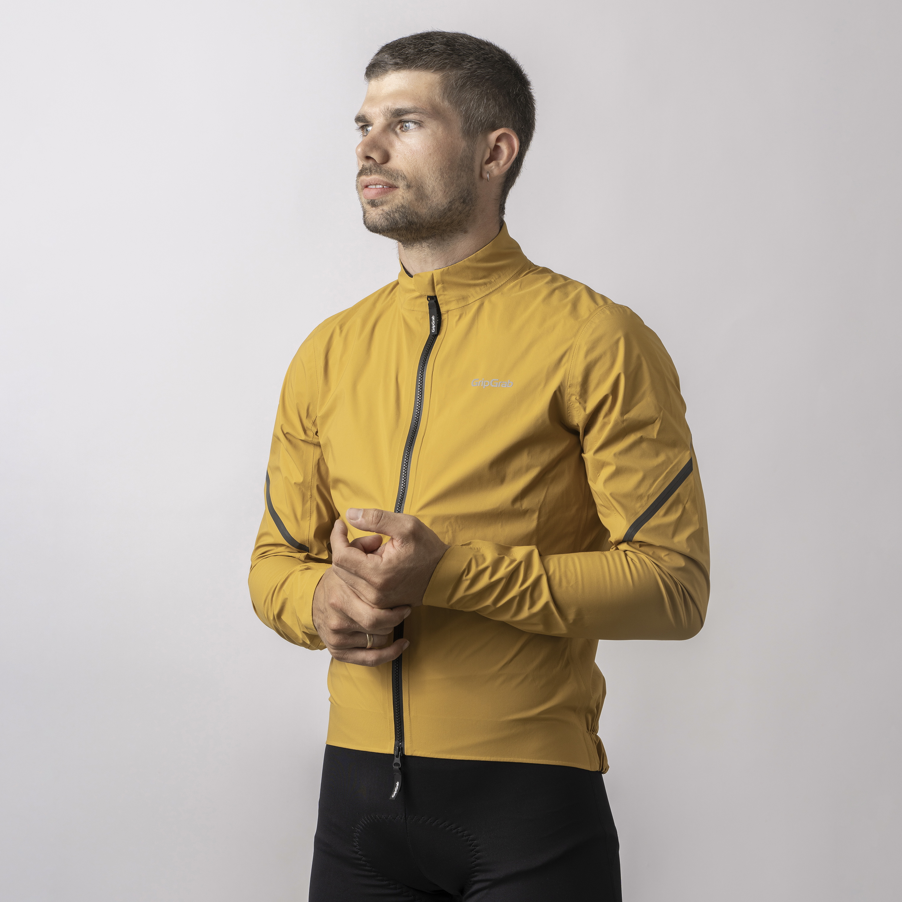 Beklædning - Cykeljakker - GripGrab Vandtæt PACR-letvægtsjakke - Mustard Yellow