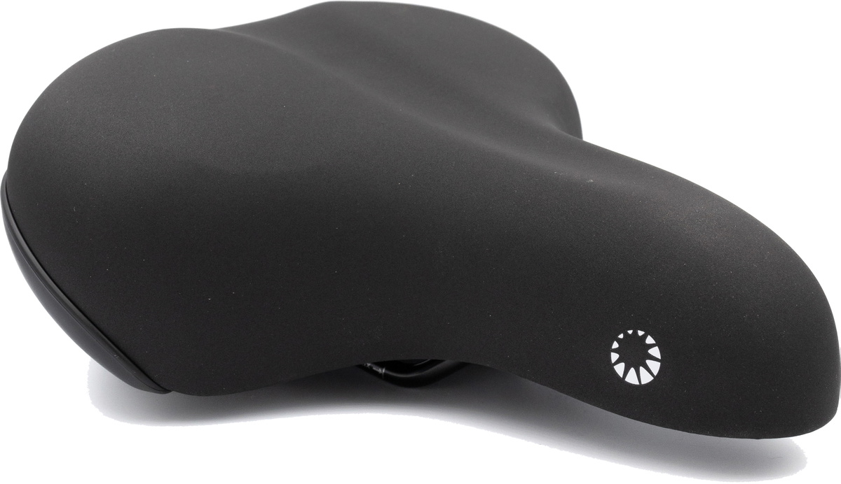 Bike Attitude Lady Comfort Sadel Memory Foam 247x210mm - Sort