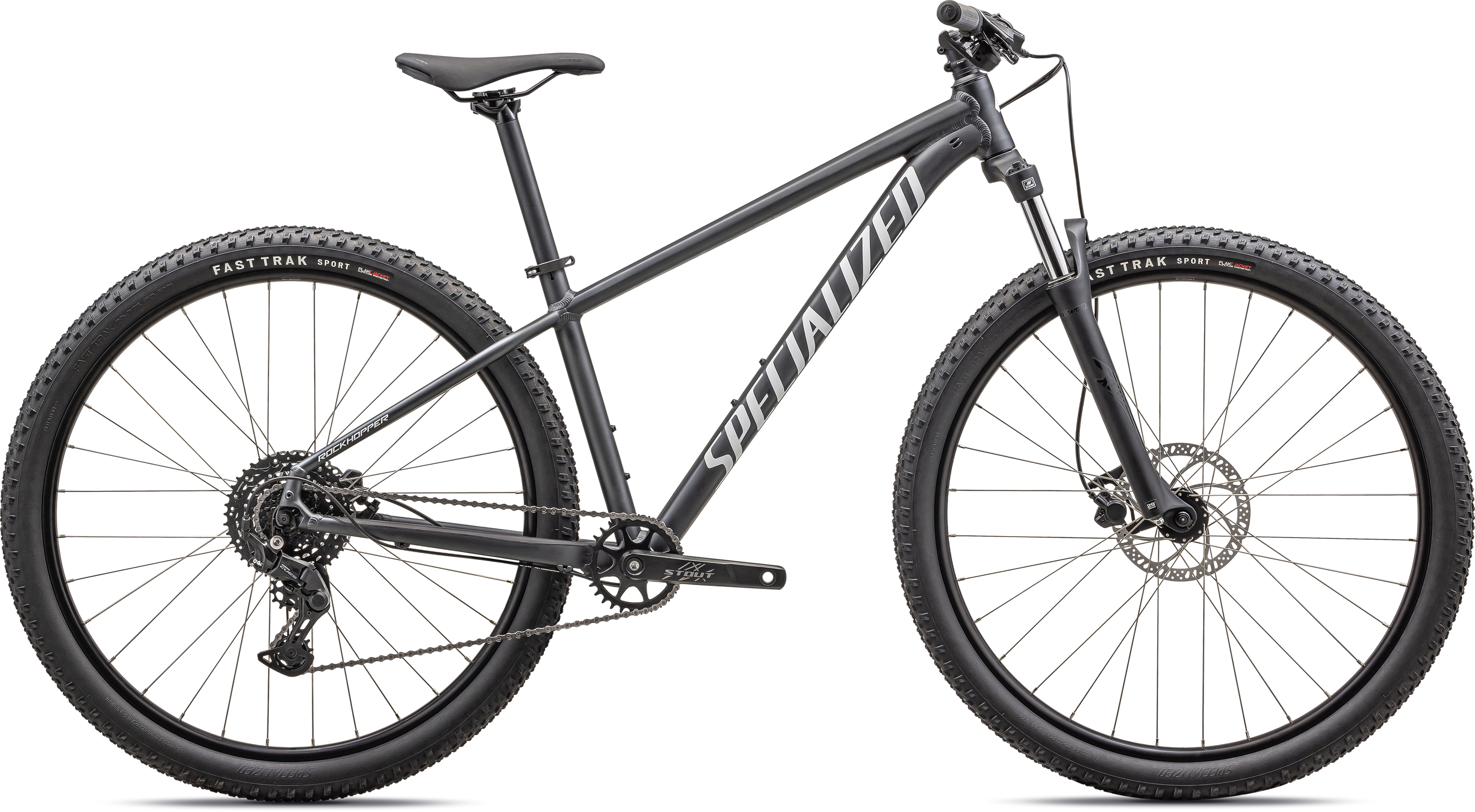 Specialized Rockhopper Sport 29ogquot; 2025 – Satin Black Liquid Metal / White