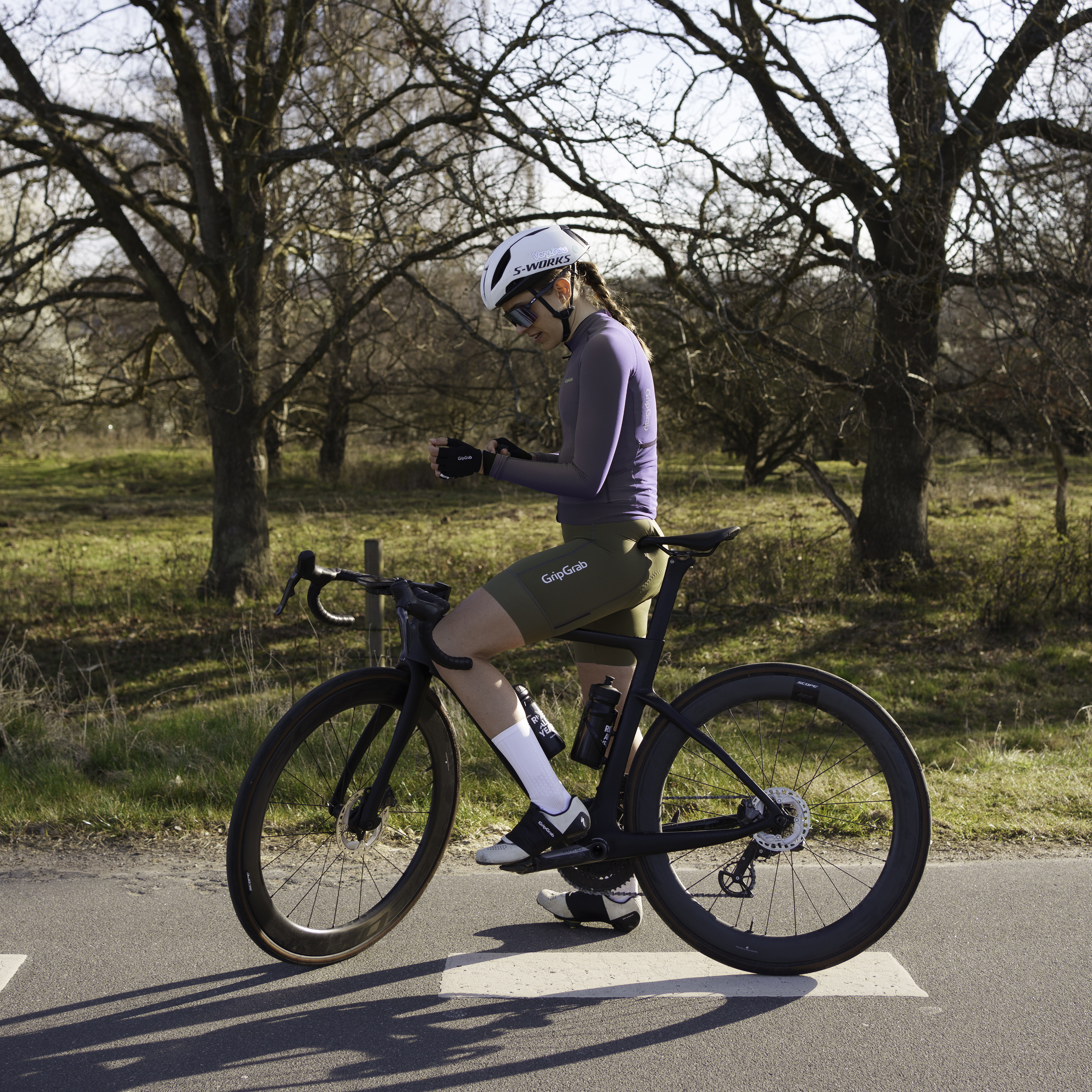 Beklædning - Cykeltrøjer - GripGrab PACR Langærmet cykeltrøje til damer - Purple