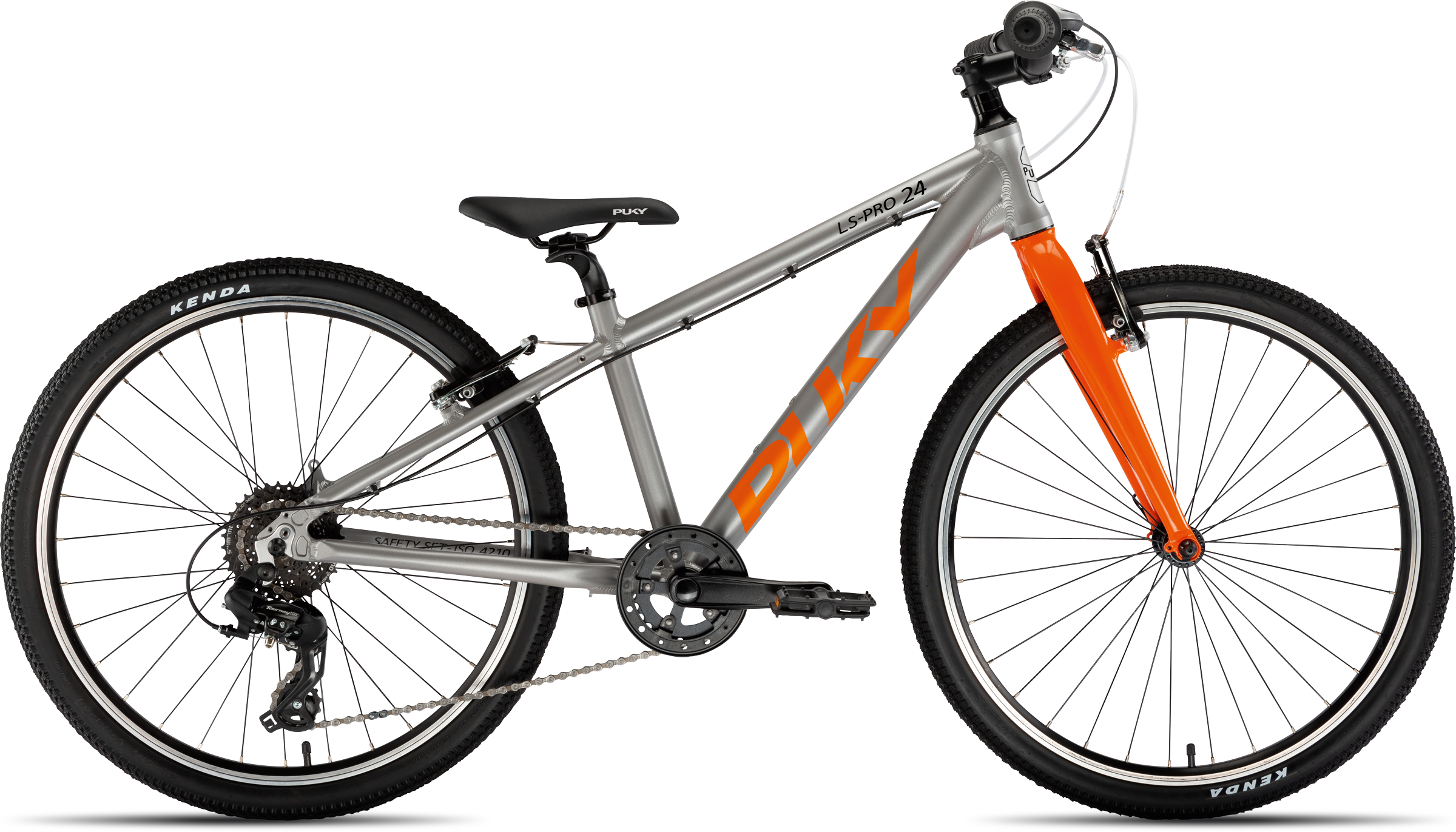 Cykler - Børnecykler - PUKY LS-PRO 24-8 Alu 24" - Sølv/orange