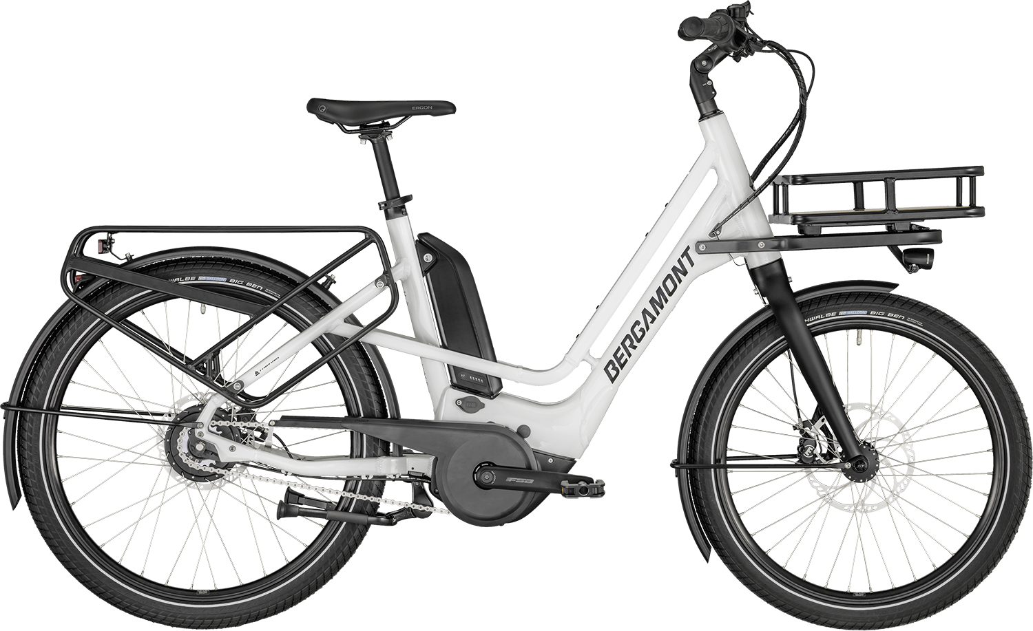 tynd brochure Vælge Bergamont E-Cargoville Bakery 2021 - Sort/Hvid » Bike Size: 52