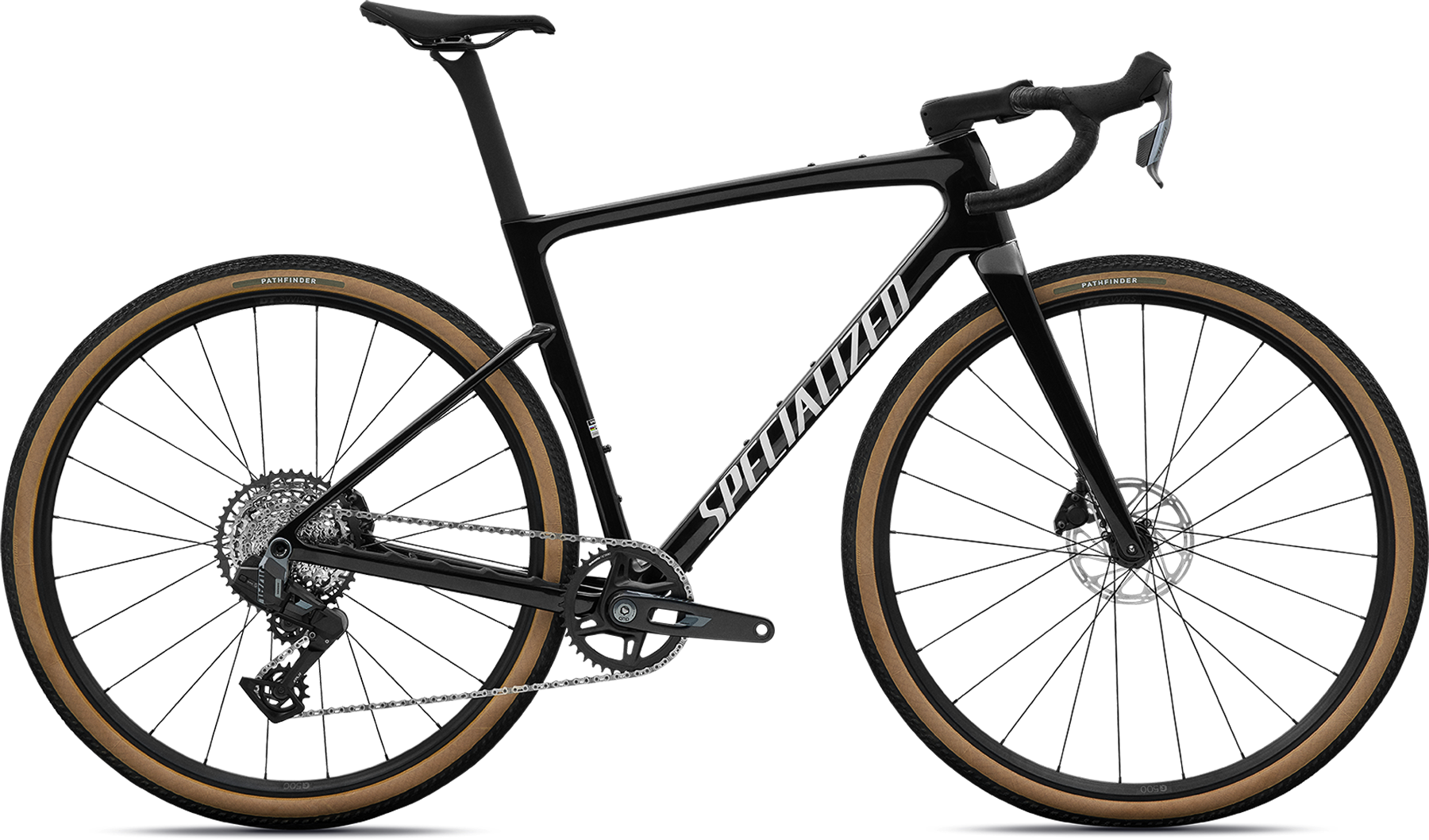 Specialized Crux 5 Comp SRAM Rival XPLR 2027 - Obsidian Metallic/Dune White Specialized Crux 5 Comp SRAM Rival XPLR 2027 - Obsidian Metallic/Dune White
