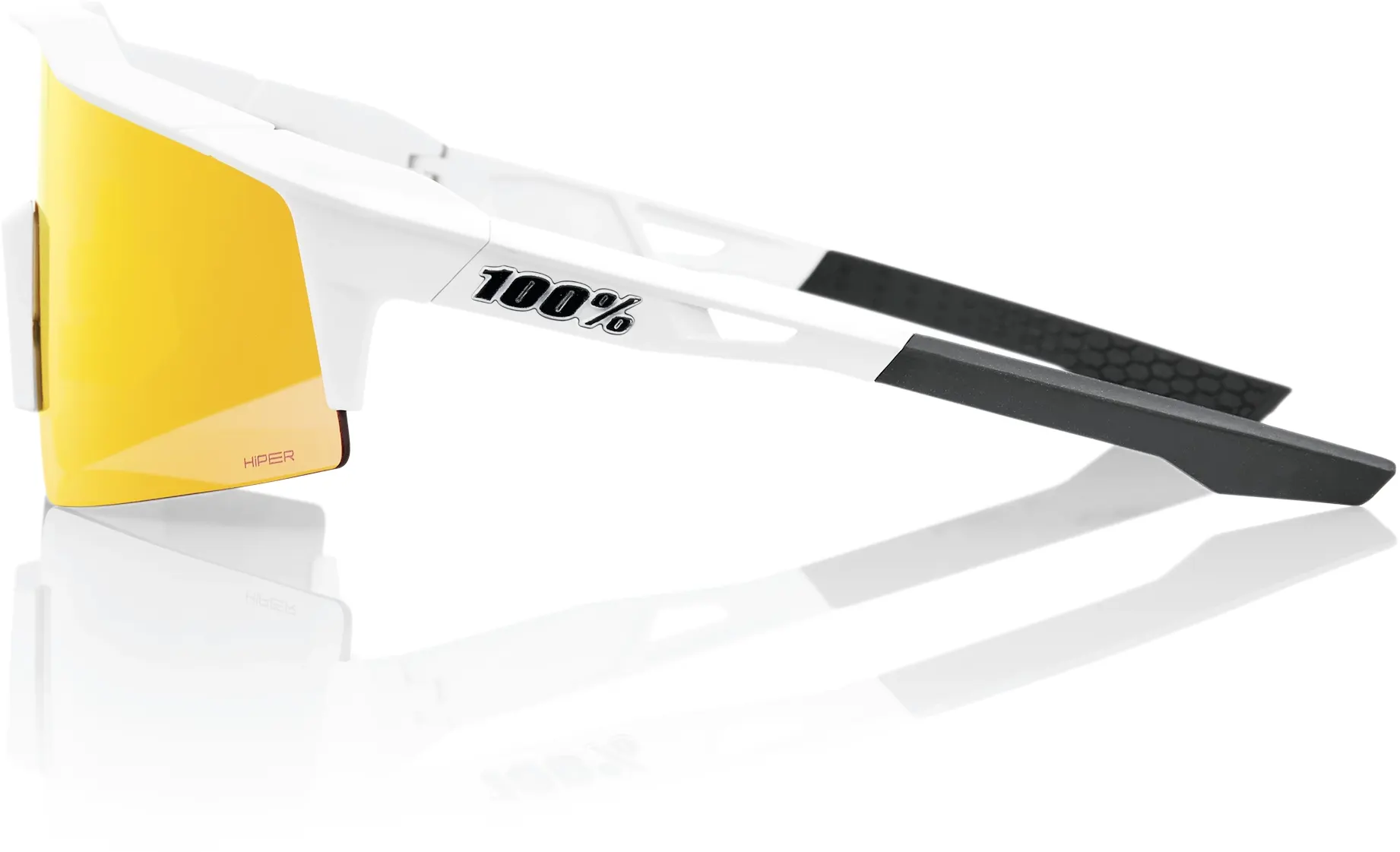 Beklædning - Cykelbriller - 100% SPEEDCRAFT SL - Soft Tact Off White - HiPER Red Multilayer Mirror Lens