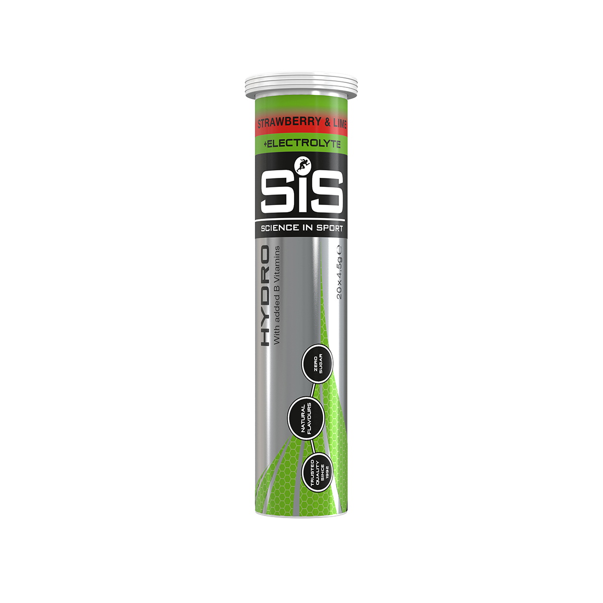 Science in Sport SIS GO Hydro Tabletter Jordbær + Lime - 20x4g