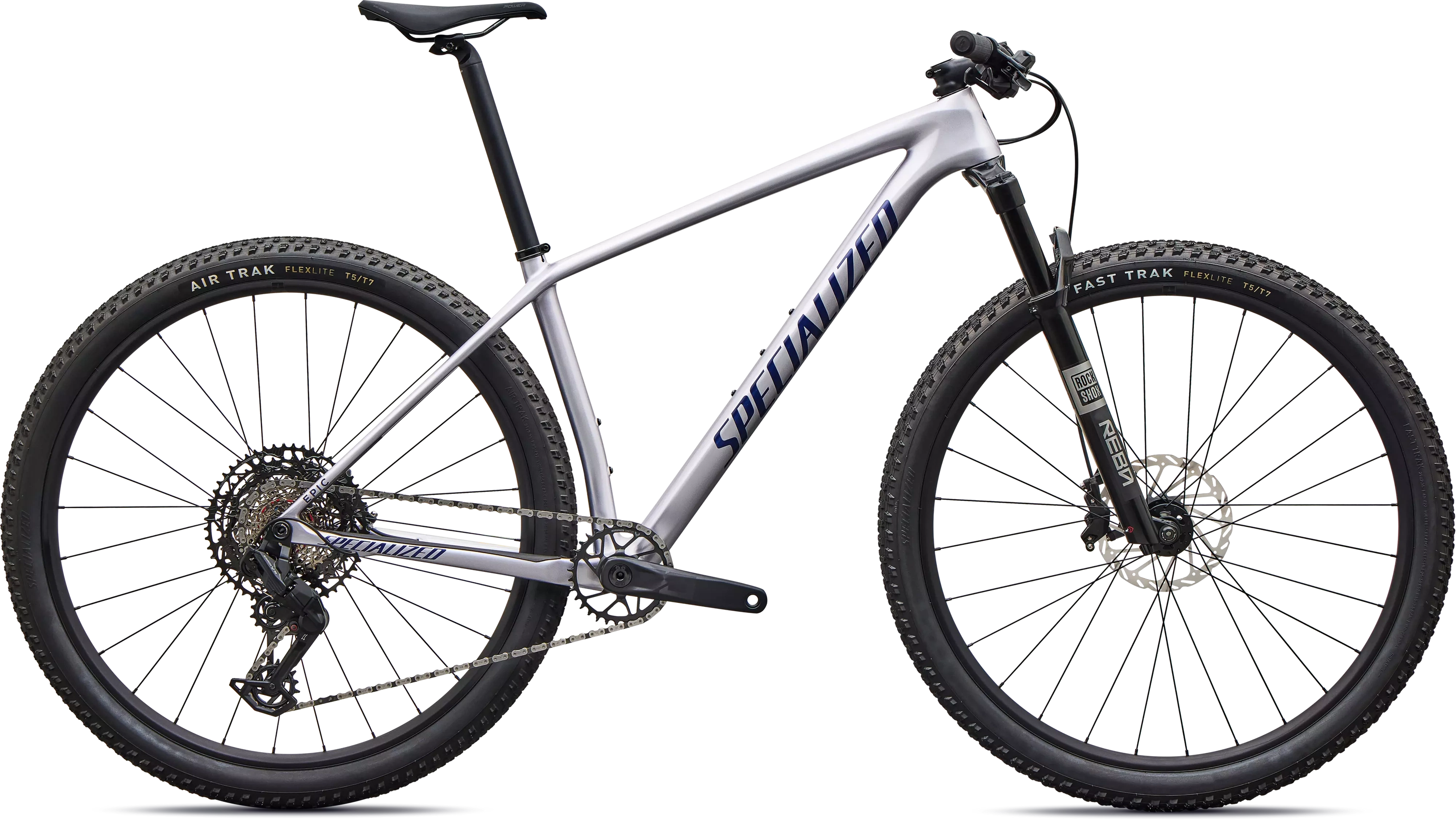 Specialized Epic Hardtail Comp SRAM Eagle 70, RockShox REBA 2027 - Gloss Amethyst Frost Specialized Epic Hardtail Comp SRAM Eagle 70, RockShox REBA 2027 - Gloss Amethyst Frost