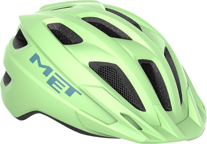 MET Helmet Crackerjack m. LED - Mint/Matt