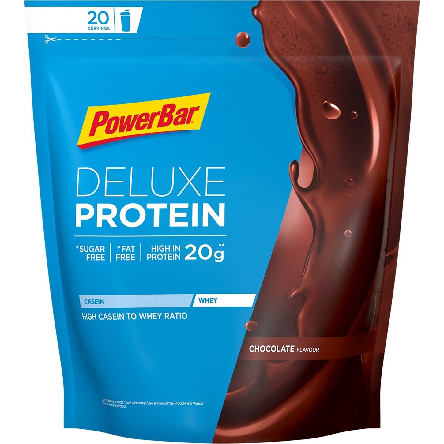 Protein Deluxe 80% Protein Pulver Chocolate 500g Fra Powerbar
