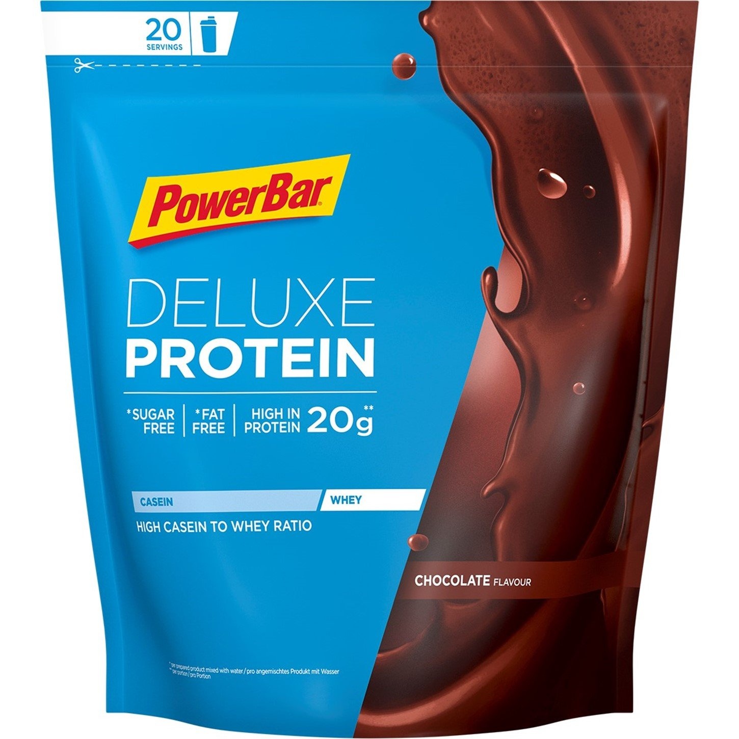 Tilbehør - Energiprodukter - Powerbar Protein Deluxe 80% - Protein pulver - Chocolate 500g
