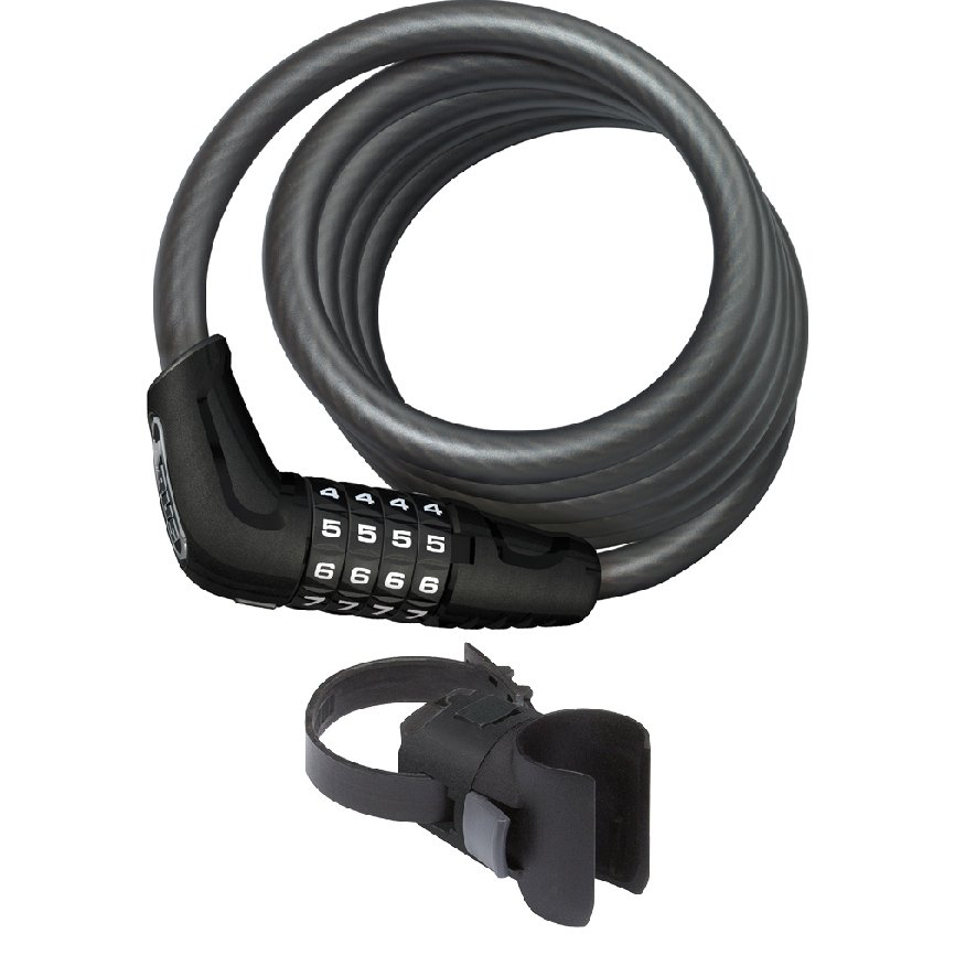 Abus Spirallås 5510 Numero Combo m/holder, 180cm