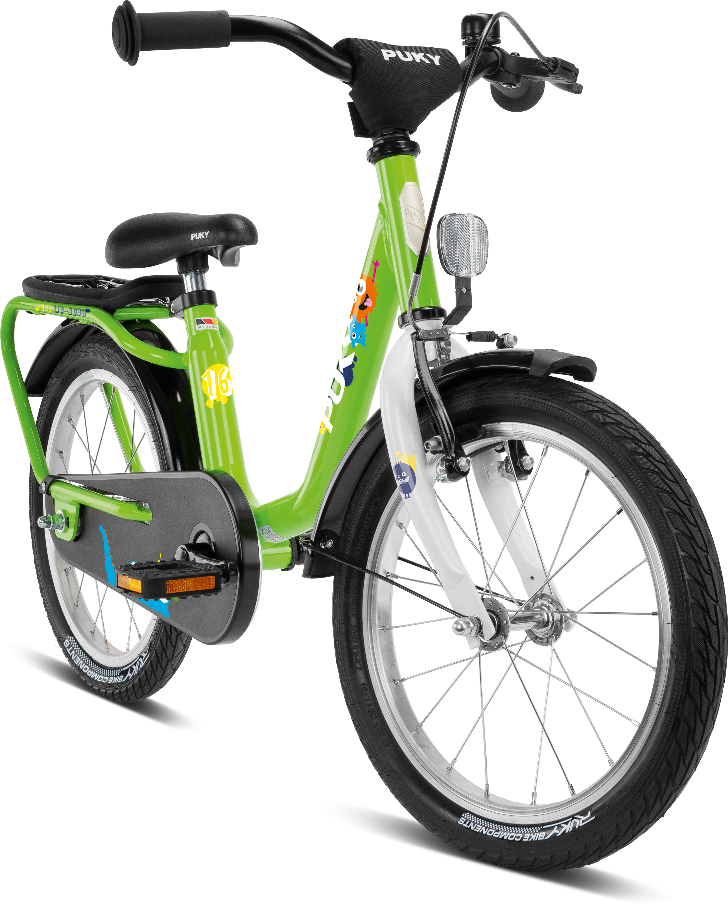 Cykler - Børnecykler - PUKY Steel 16" - Grøn