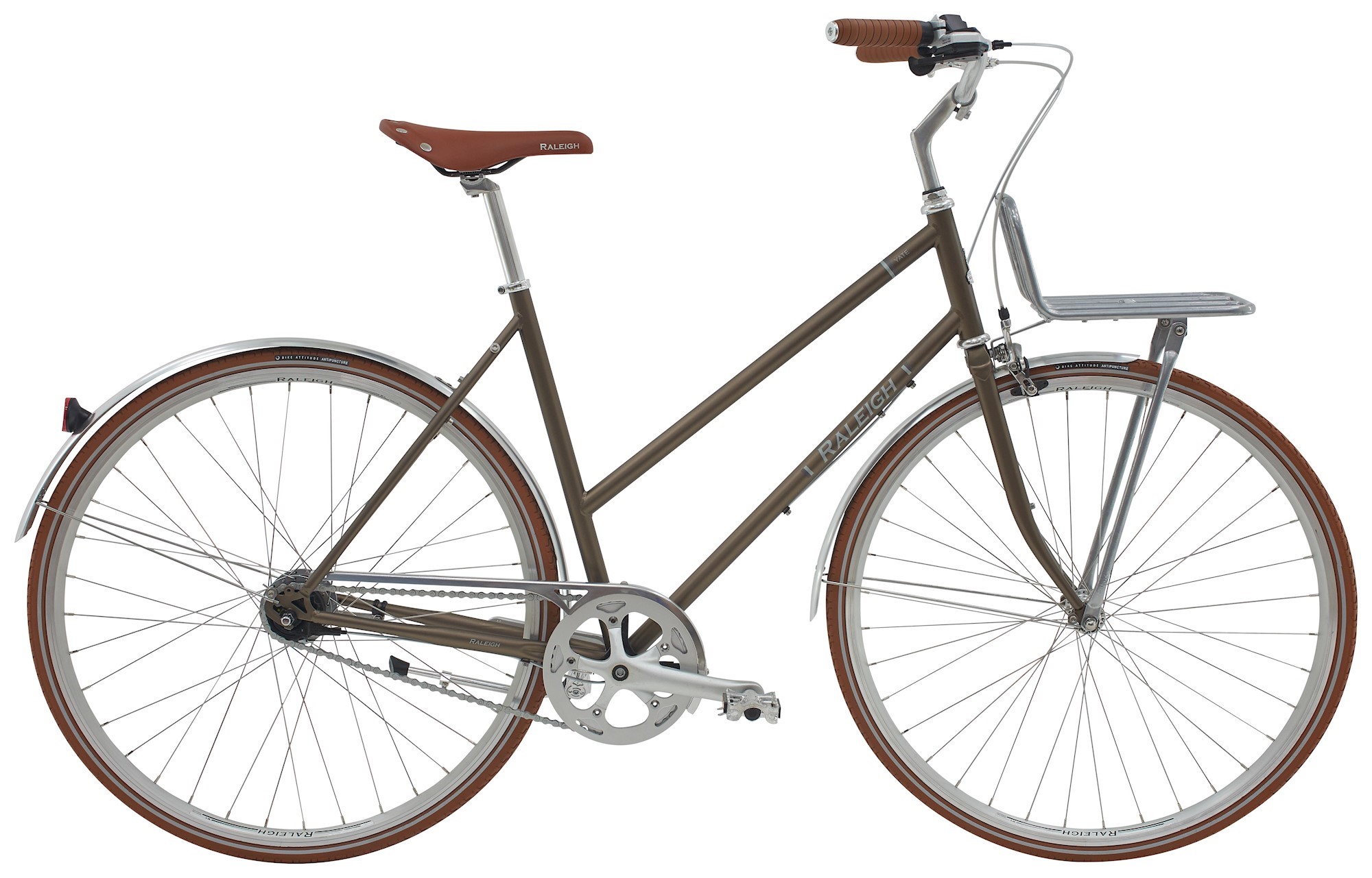 Cykler - Damecykler - Raleigh Yate Cargo Dame 7g 2025 - Mat Sølv Lilla