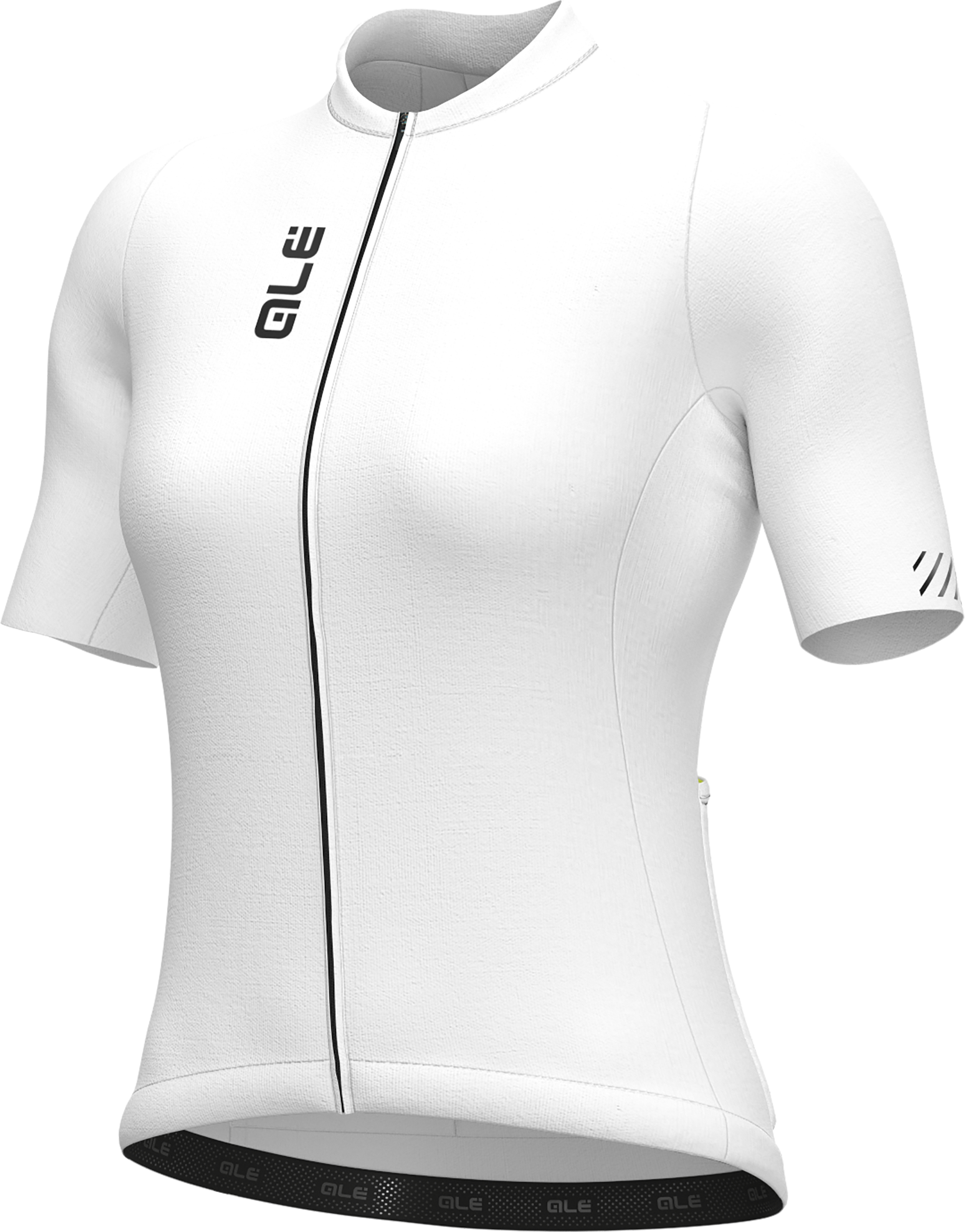 Beklædning - Cykeltrøjer - Alé Jersey Women COLOR BLOCK PRAGMA - Bianco/White