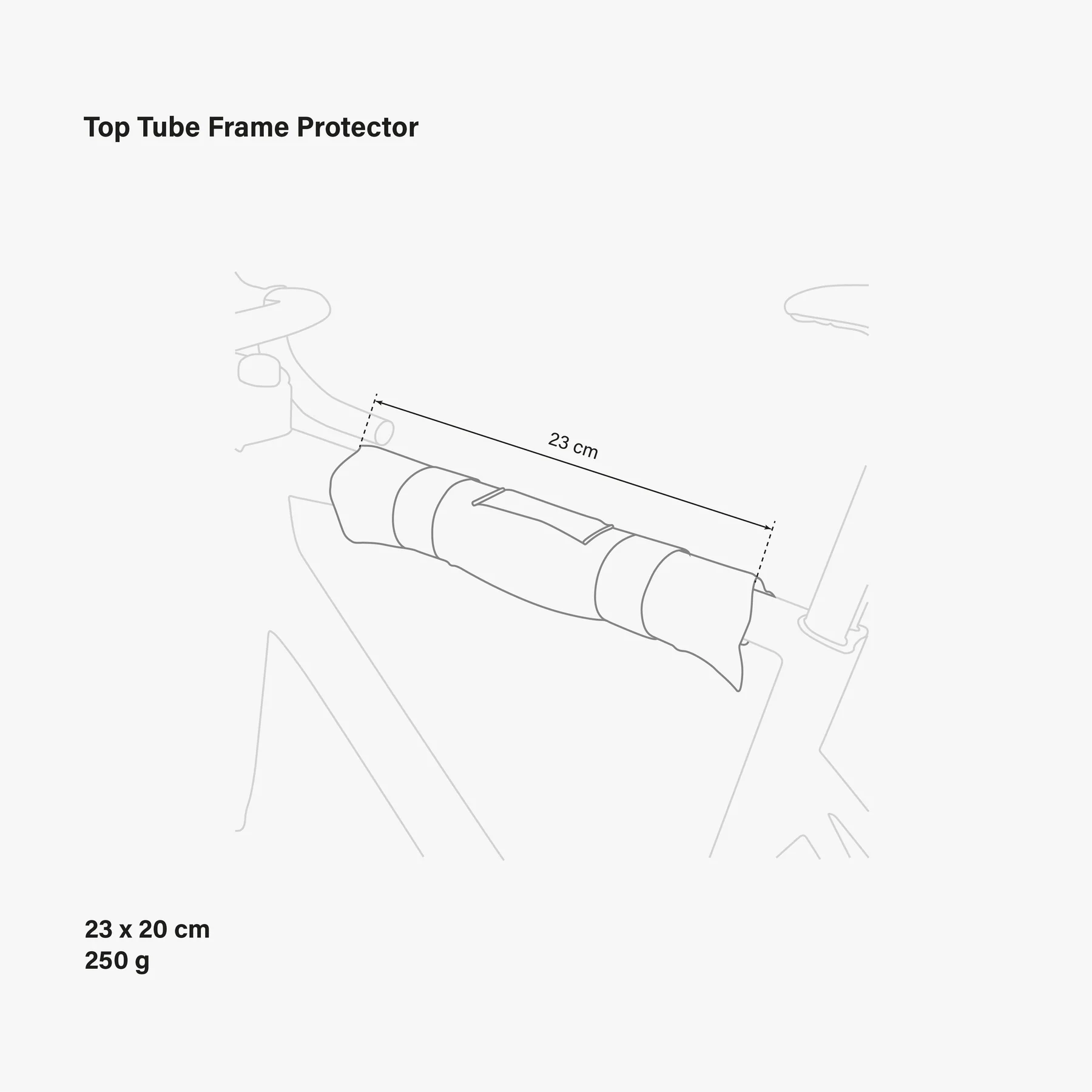Tilbehør - Cykelkuffert - Scicon Top Tube Frame Protection