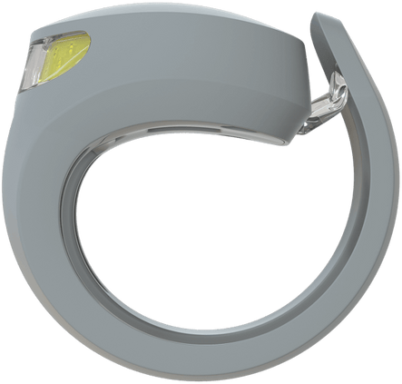 Tilbehør - Cykellygter - Knog Frog V3 Front Forlygte - Grå