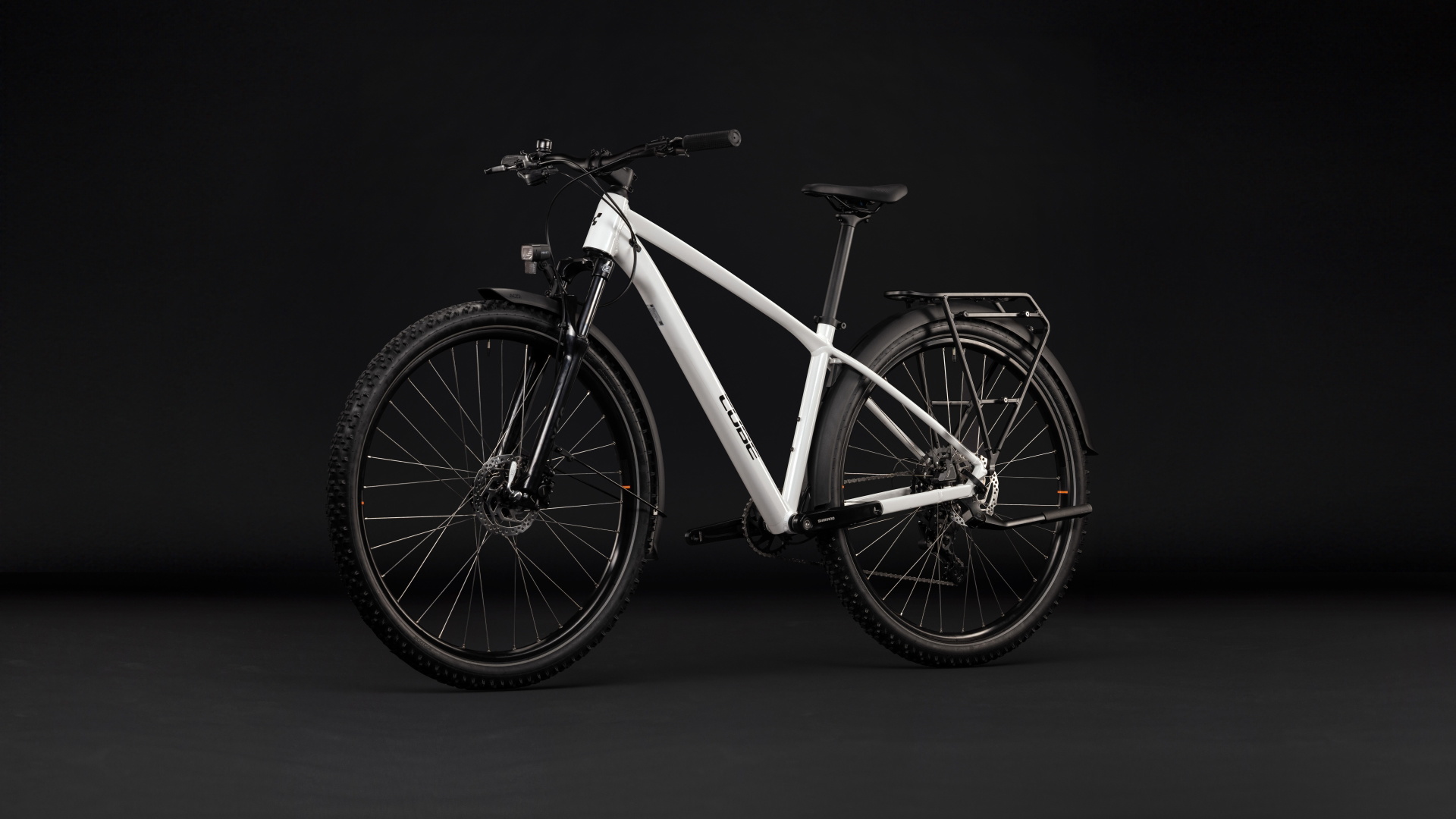 Cykler - Mountainbikes - Cube Aim ONE FE (Fully Equipped) 29" 2027 - Metallicwhite´n´Black