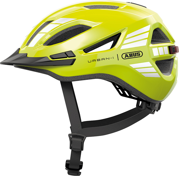 Abus Hjelm Urban-I 4.0 m. LED - Signal Yellow