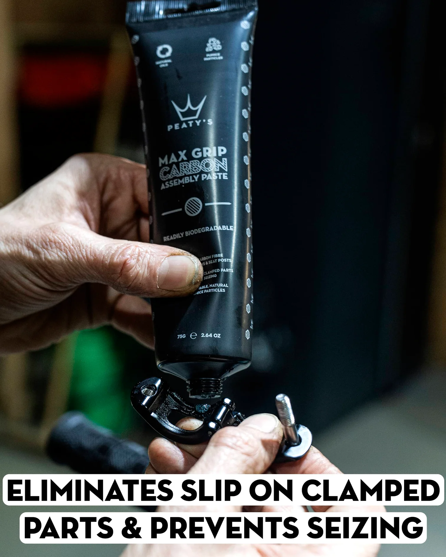 Tilbehør - Olie / Fedt - Peaty's Max Grip Carbon Assembly Paste 75g
