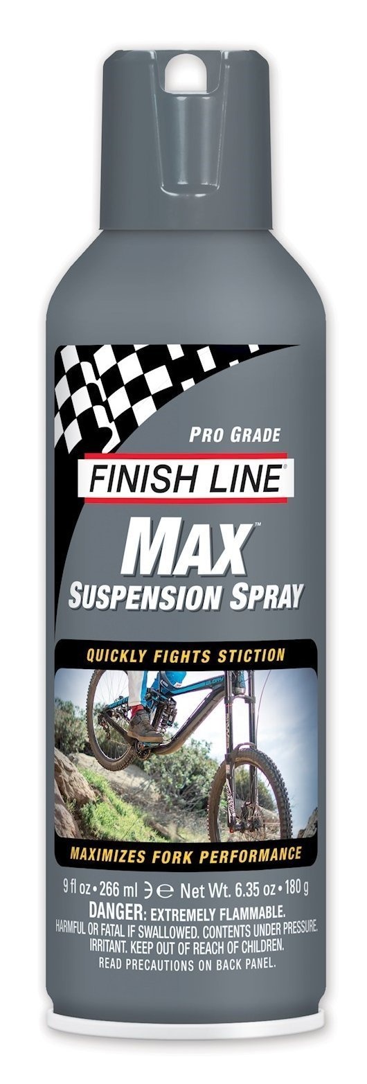 Se Finish Line - Max Suspension 266 ml spray - Grå hos Cykelexperten.dk
