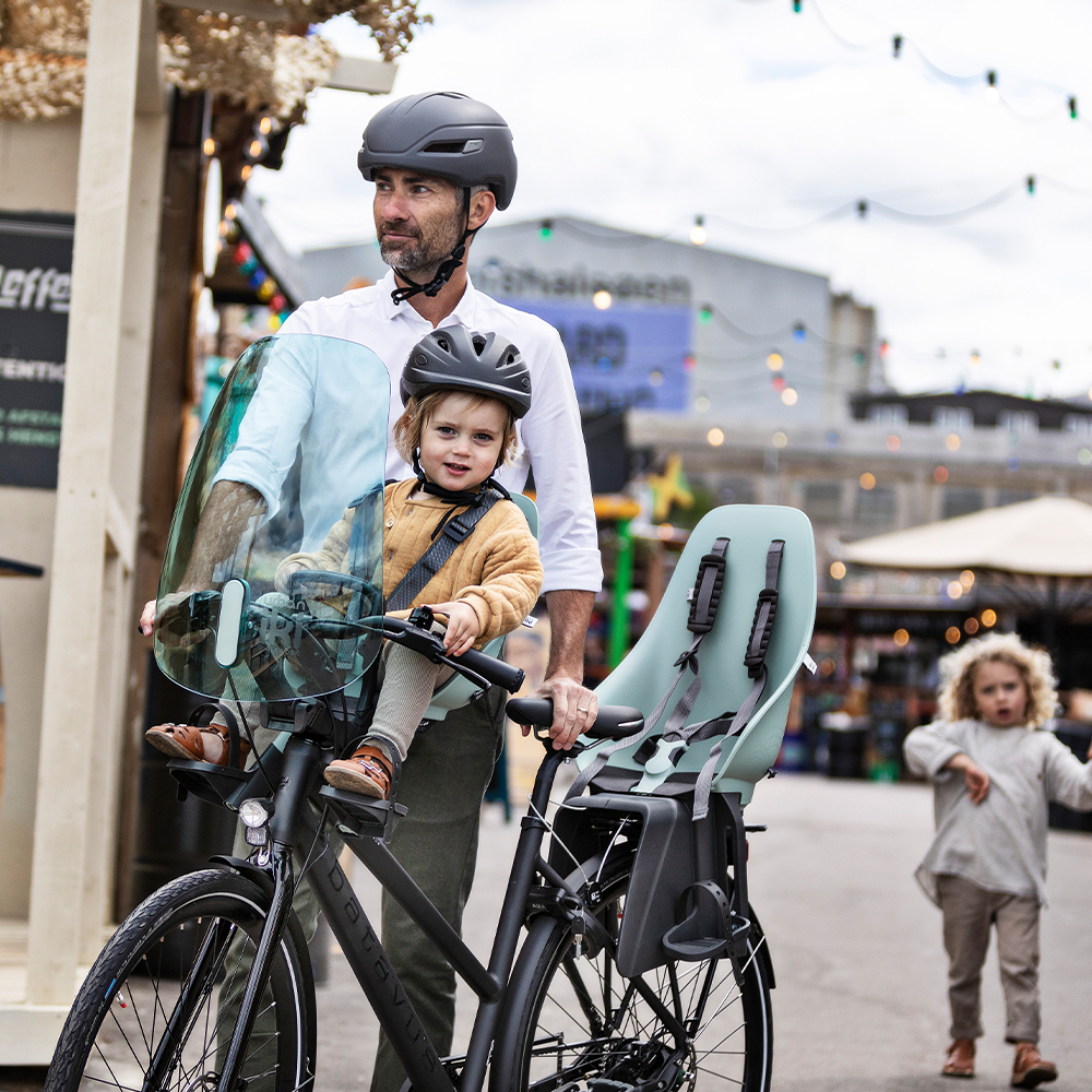 Tilbehør - Cykelstole - Urban Iki Barnestol til foran (styrpind) - 9 mdr til 3 år (til 9-15 kg) - Hvid/beige