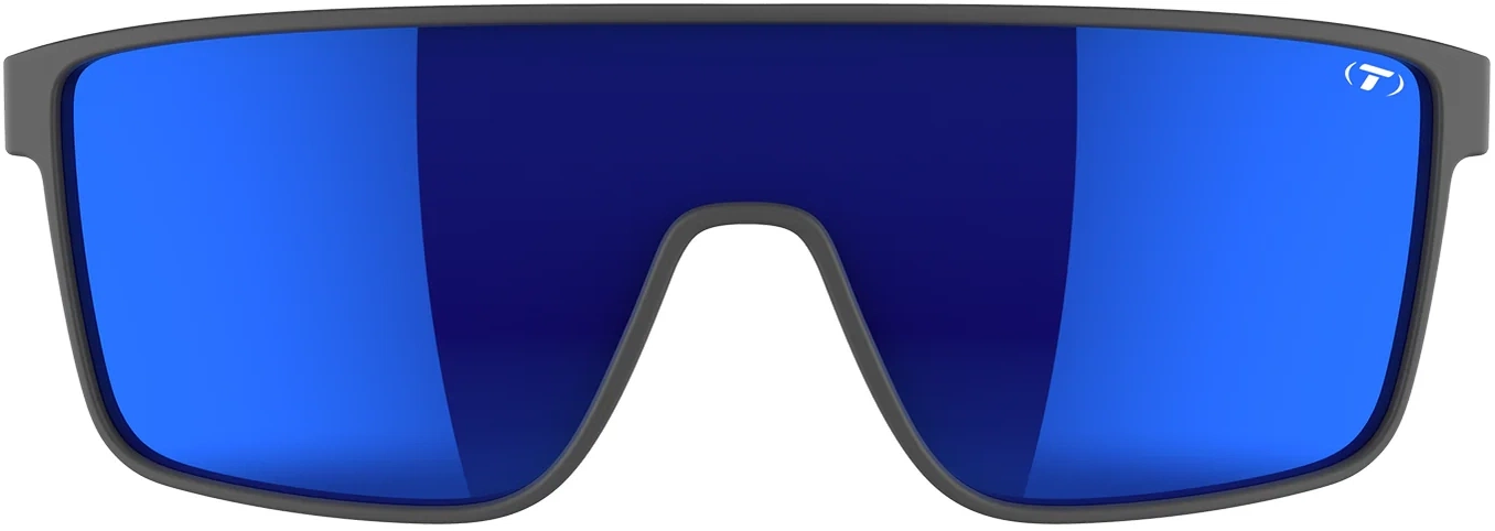 Beklædning - Cykelbriller - Tifosi Sanctum Cykelbriller – Matte Gunmetal – Cobalt Blue Mirror