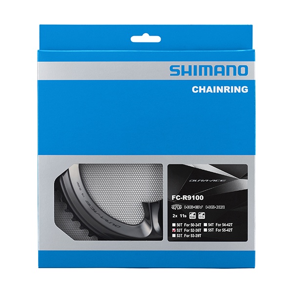Shimano Dura Ace FC-R9100 - 52 tands klinge - MT-gearing (52-36)