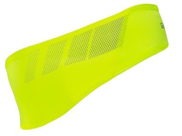 Se GripGrab Windproof Hi-Vis Headband 5038 - Pandebånd Vindtæt - neon gul - Str. M hos Cykelexperten.dk