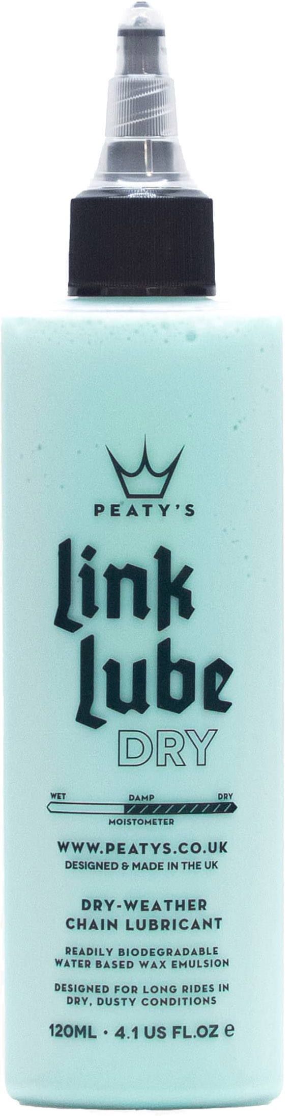 Se Peaty's LinkLube Dry 120ml hos Cykelexperten.dk