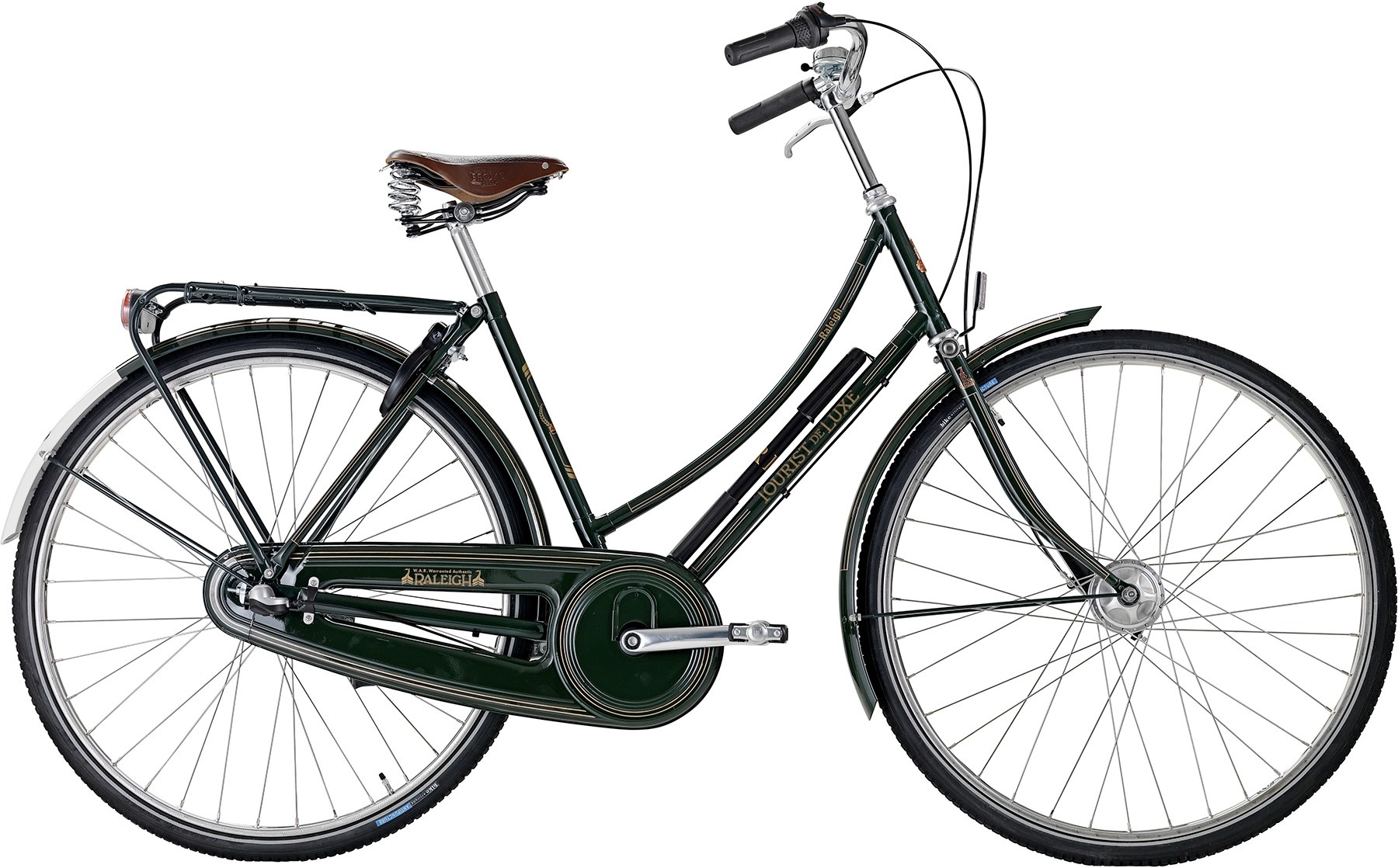 lide stamtavle Souvenir Raleigh Tourist de Luxe Dame 7g 2023 - Grøn » Bike Size: 52cm/20.5"